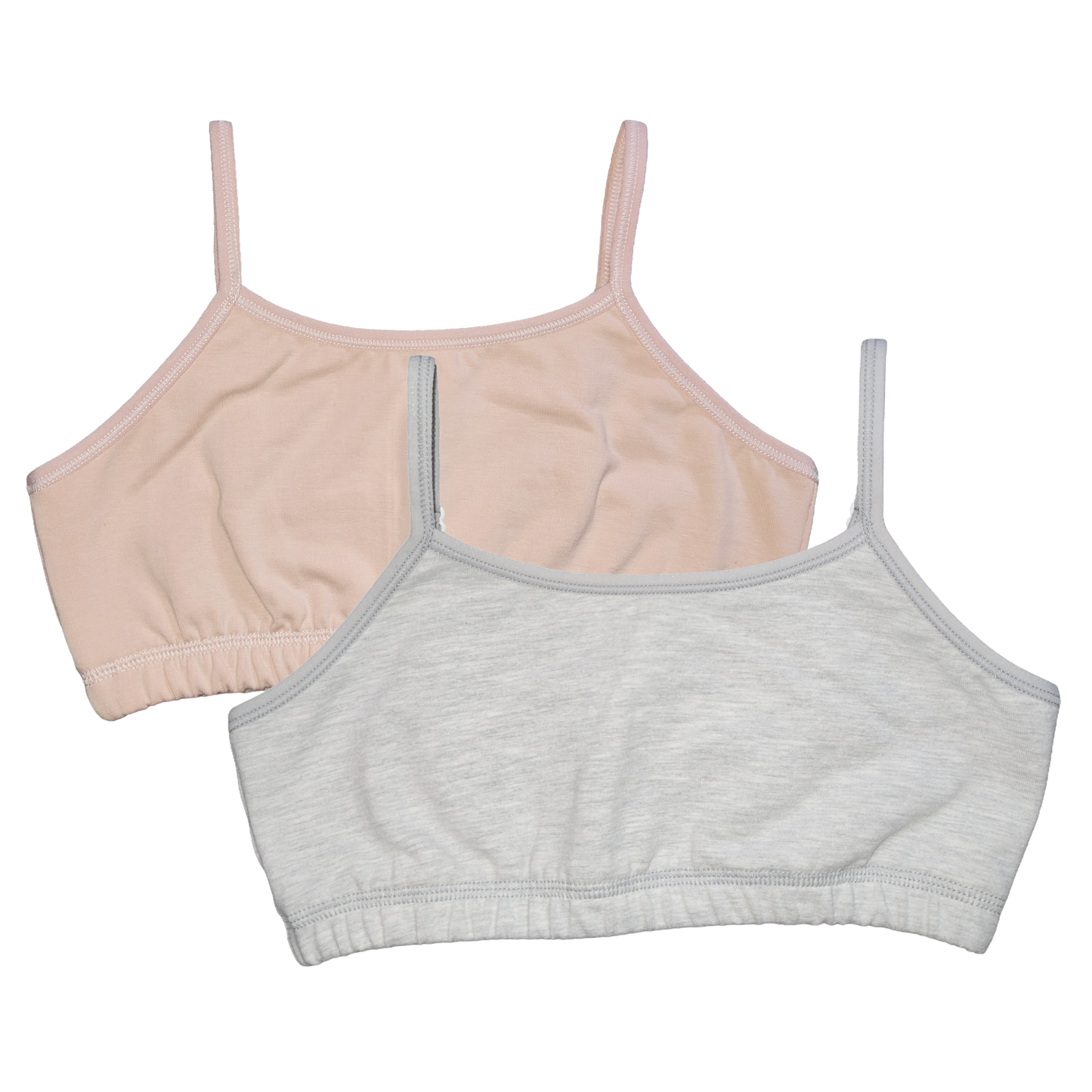 Non-Padded Full Coverge Beginners, Teenager, Uniform Bra for Girls | Stretchy Cotton Blend Fabric | Adjustable Strap | Pack of 2