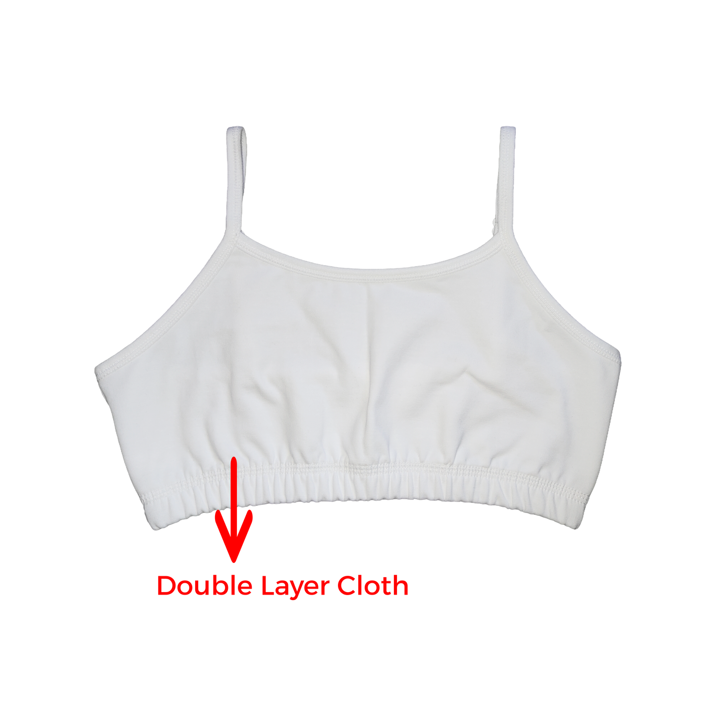Non-Padded Full Coverge Beginners, Teenager, Uniform Bra for Girls | Stretchy Cotton Blend Fabric | Adjustable Strap | Pack of 2