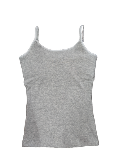 Flat Padded Camisole/Slip for Girls | Stretchy Cotton Blend Fabric | Beginners, Teenager Camisole for Puberty | Pack of 2