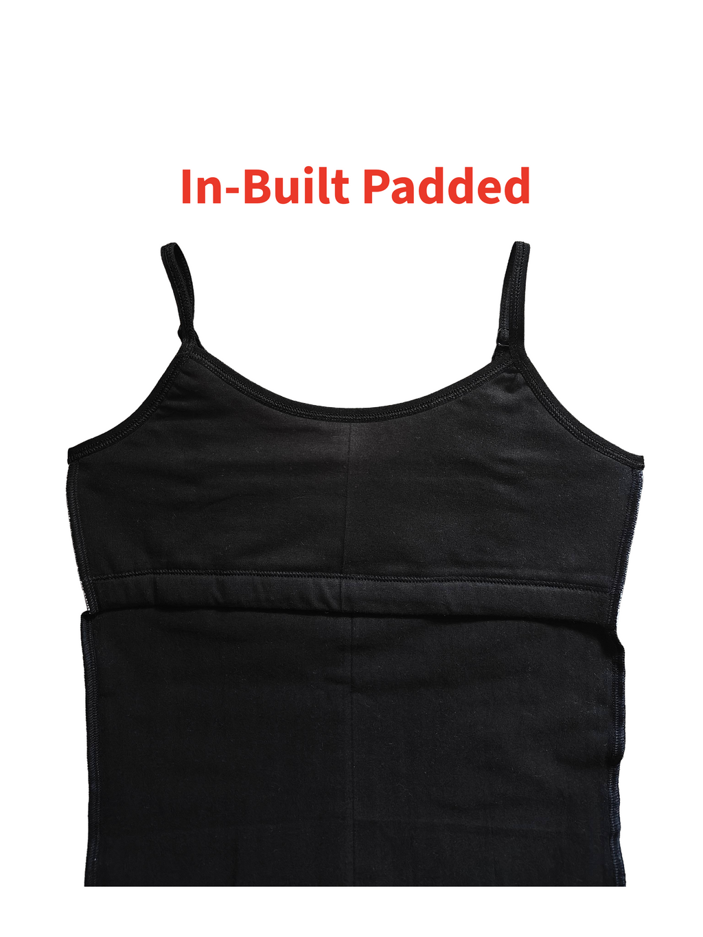 Flat Padded Camisole Bra for Girls | Stretchy Cotton Blend Fabric | Beginners, Teenager Camisole for Puberty