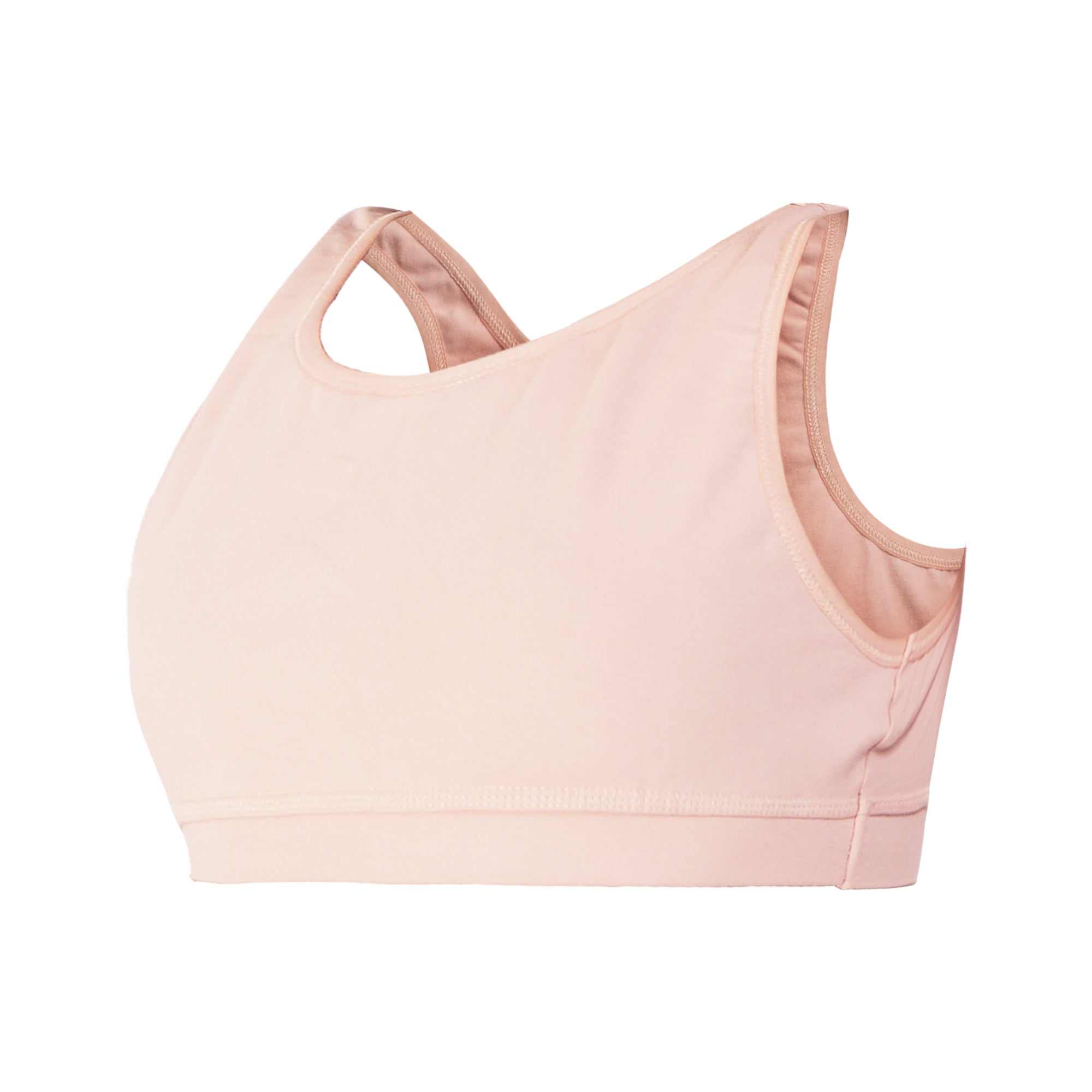 Girl's Premium Combed Cotton Blend Non-Padded Non-Wired Low Back Coverage Sports Bra