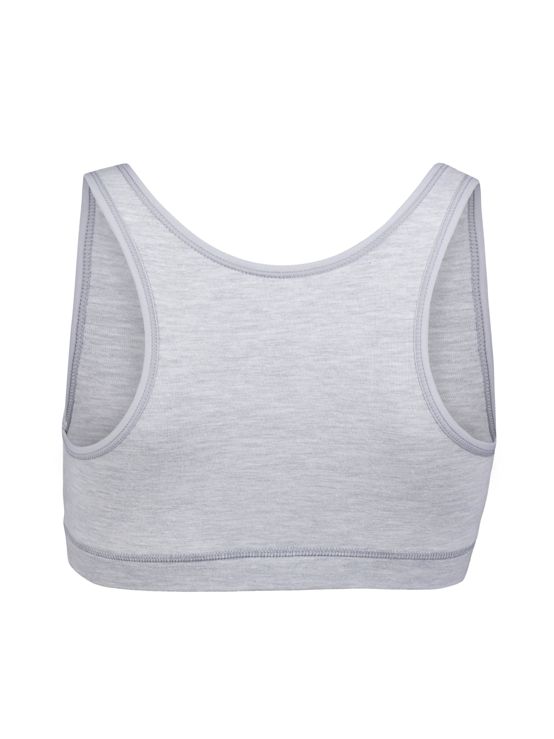 Girl's Premium Combed Cotton Blend Non-Padded Non-Wired Full Coverage Sports Bra