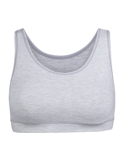 Girl's Premium Combed Cotton Blend Non-Padded Non-Wired Full Coverage Sports Bra
