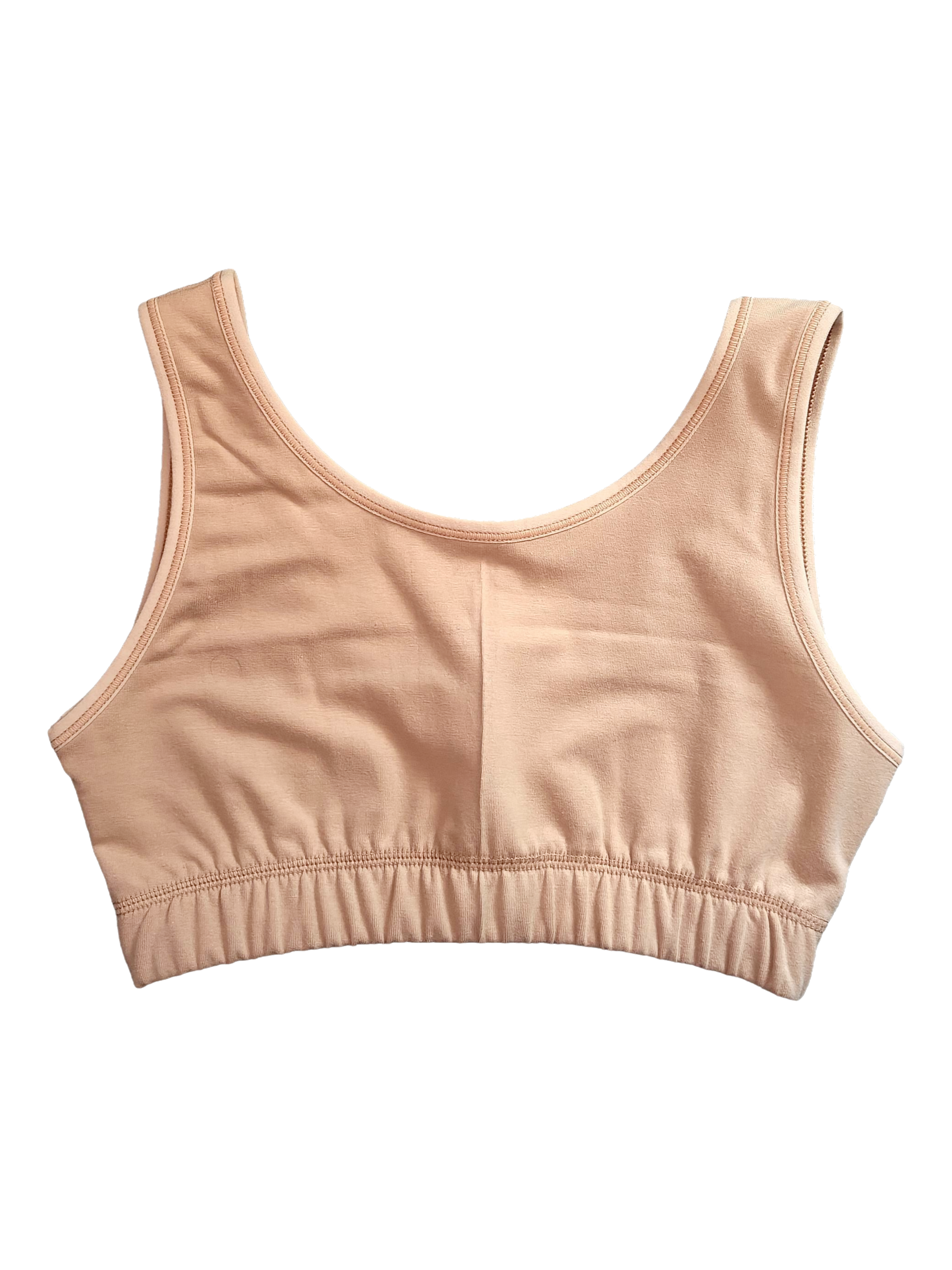 Girl's Cotton Blend Non-Padded Non-Wired Low Back Coverage Sports Bra