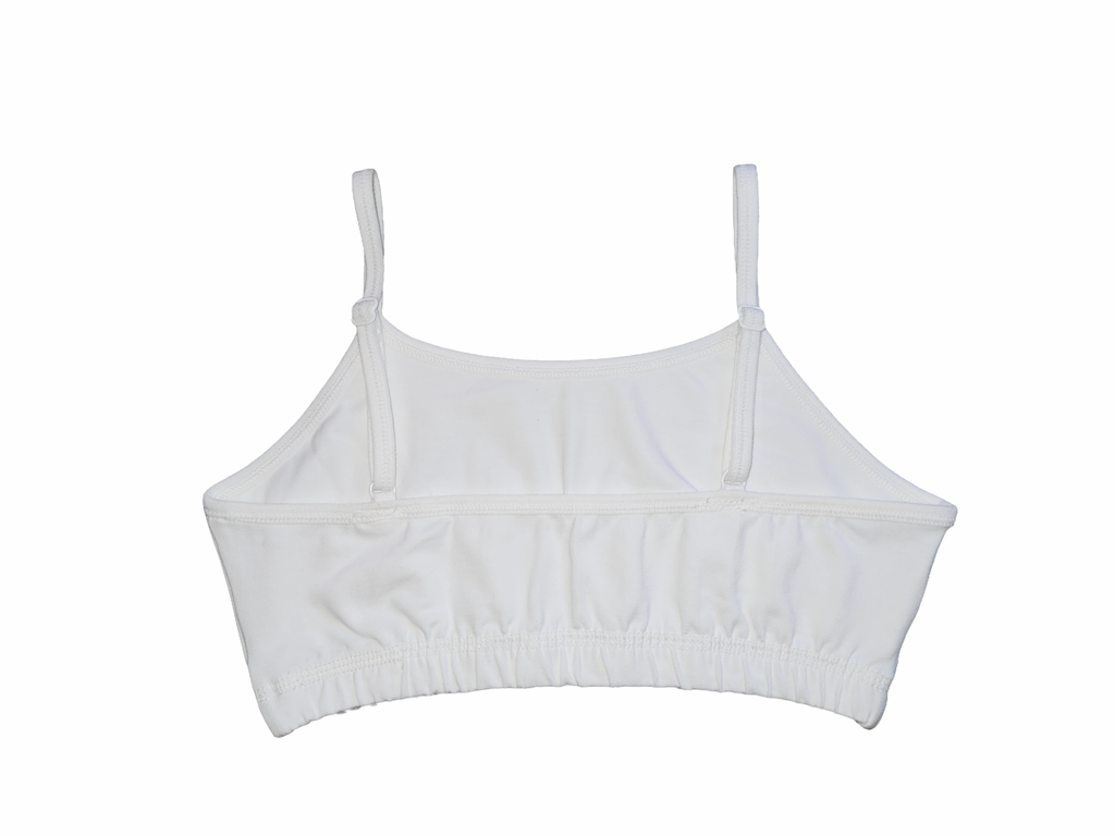 Non-Padded Full Coverge Beginners, Teenager, Uniform Bra for Girls | Stretchy Cotton Blend Fabric | Adjustable Strap